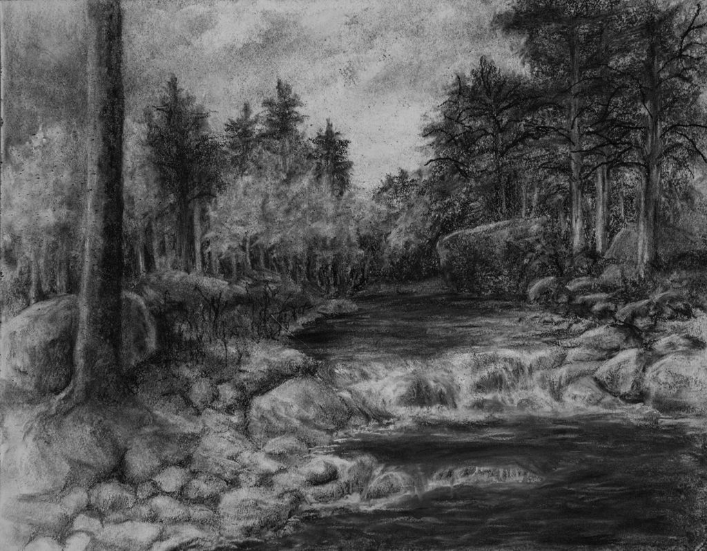Day at the River 11x14